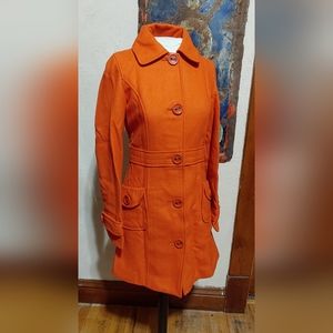 ANTHROPOLOGIE TULLE wool pea coat xsmall